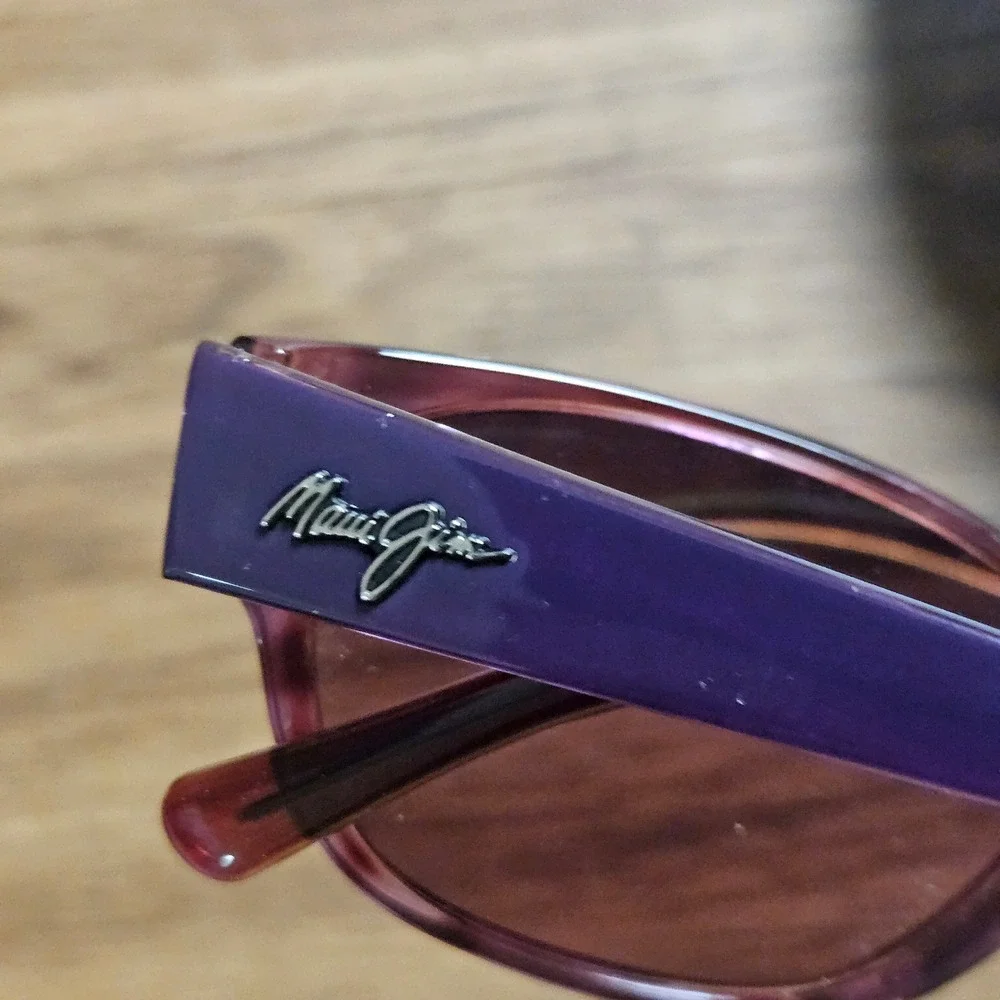 Maui Jim Anini Beach Pink Purple Oval Polarized Sunglasses MJ 269-28A Italy